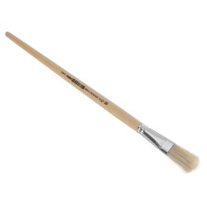 Afbeeldingen van Lyonse penseel plat - gelakt - wit Chinees varkenshaar - 16