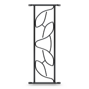 Afbeeldingen van Siertralie Deco 2, 25 x 82.5 cm, op de dag, zwart