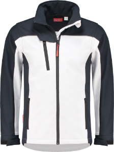 Afbeeldingen van WorkMan® Softshell Experience Jacket 1.2501 Wit/Navy M