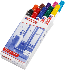 Afbeeldingen van Edding viltstift 3000, 1.5 - 3 mm, 2943999, rond, verpakking  10 stuks, assortiment, kleur