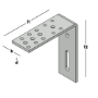 Afbeeldingen van GB Hoekanker zwaar 200x210 70 x 8 mm, thermisch verzinkt