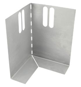 Afbeeldingen van GB Hoekstuk t.b.v. metalen randkist 150 x 300 mm, gegalvaniseerd, verzinkt