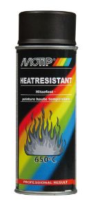 Afbeeldingen van MoTip Hittebestendige lak 400 ml  hittebestendig  zwart