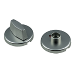 Afbeeldingen van Oxloc Klik WC rozet rond rood/wit Alu F1Model Toulouse. Afmeting Ø 55x7,5 mm.