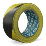 Afbeeldingen van Van Duinen TechnoTape Markeringstape AT-8 zwart/geel 50mm x 33 meter