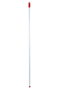 Afbeeldingen van Steel metaal gecoat Duitse schroefdraad met draaibaar ophangoog 1300x21 mm met rode dop