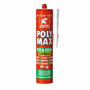 Afbeeldingen van Griffon Montagelijm Poly Max® Fix & Seal Express Wit Koker 425 g