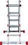 Afbeeldingen van Kelfort Vouwladder telescopisch 4x4