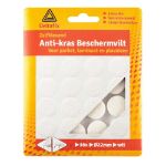 Afbeeldingen van Deltafix Anti-Krasvilt zelfklevend - rond wit  22mm