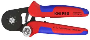 Afbeeldingen van KNIPEX Zelfinstellende krimptang voor adereindhulzen, met zij-invoering 180