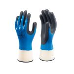 Afbeeldingen van Showa Werkhandschoen 377 blauw/zwart 8/L