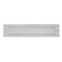 Afbeeldingen van INTERSTEEL Brievenbus met klep/regenrand rvs geborsteld 4000 340x75mm