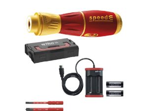 Afbeeldingen van Wiha E-schroevendraaier speedE® II electric 7-dlg met slimBits, accu's en USB-oplader in L-Boxx Mini 591