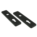 Afbeeldingen van Oxloc Alu klikschild kort recht Zwart PC55