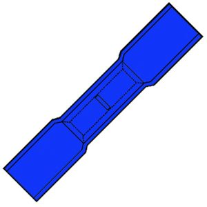 Afbeeldingen van KLEMKO Kabelschoen geisoleerd waterdicht HSK2527SK blauw