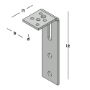 Afbeeldingen van GB Hoekanker zwaar 80x225 60 x 80 mm thermisch gegalvaniseerd verzinkt