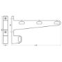 Afbeeldingen van Hermeta Steun midden Gardelux 1 1142 278mm