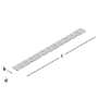 Afbeeldingen van Gb lijmkoppelstrip 300 x 22 x 0.6 mm, rvs
