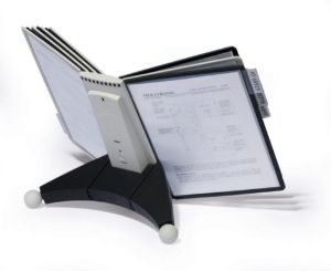 Afbeeldingen van Durable Zichtpanelensysteem sherpa, a4, vepakking 10 tas, uitbreidbaar, 563222, zwart/grijs