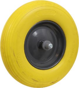 Afbeeldingen van Kelfort kruiwagenwiel antilekband geel+velg