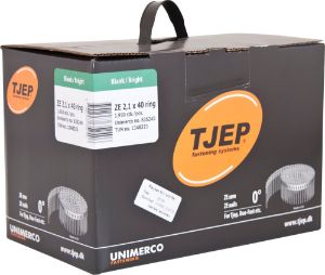 Afbeeldingen van TJEP ZE 21/40  Coilnagel Geringd 2,1 x 40 mm Platkop Blank