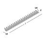 Afbeeldingen van GB Anti-klimstrip 150° gezet 1000 x 65 x 30 x 3 mm  Sendzimir verzinkt