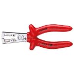 Afbeeldingen van GEDORE VDE-Draadstriptang STRIP-FIX met doop-isolatie VDE 8099 160mm