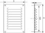 Afbeeldingen van BEKRO PLASTIKS Schoepenrooster, 22 x 15 cm, wit, pvc