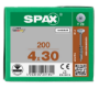 Afbeeldingen van SPAX Corpusschroef achterwandschroef T-STAR plus staal T20 4 x 30