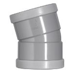 Afbeeldingen van Pvc bocht 2mm x 15 graden 110mm