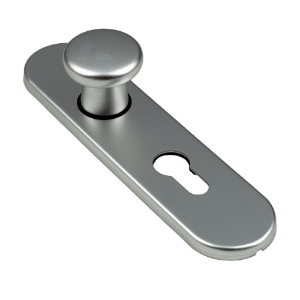 Afbeeldingen van Oxloc Knopschild Ovaal PC55 Alu F1 Model Parijs. Afmeeting 180x41mm.