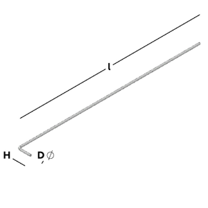 Afbeeldingen van GB L-form spouwanker tvs 340x25x3
