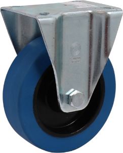 Afbeeldingen van Kelfort Bokwiel 125 mm plaat 115 x 85 mm met rollager