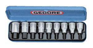Afbeeldingen van GEDORE Dopsleutel-schroevendraaierset 1/2" 9-delig IN 19 PM