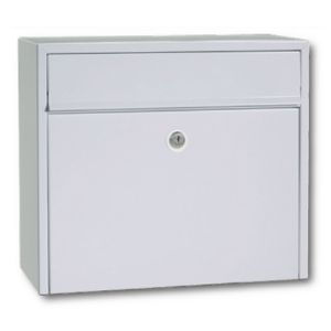 Afbeeldingen van Allux Brievenbus, staal verzinkt gepoedercoat LT150 wit