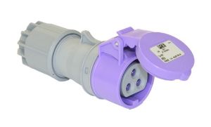 Afbeeldingen van PCE Koppelcontactstop paars CEE 16A - 24V 2 polig