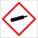 Afbeeldingen van Pikt-o-norm Pictogram GHS gashouder onder druk 250