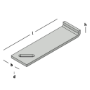 Afbeeldingen van GB Elementverankering 22 x 240  70 x 8mm elektrolytisch verzinkt