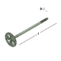 Afbeeldingen van Gb flex-5 plug, 200 Ø8,groen, isolatie 140-160