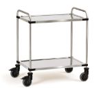 Afbeeldingen van Fetra Roestvrijstalen wagen laadvloer 800x500mm Draagvermogenper etage : 80 kg, 2 etages