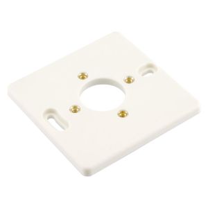 Afbeeldingen van montageplaat met felsmoer - m4 - enkel - polarwit