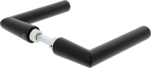 Afbeeldingen van Oxloc Deurkruk aluminium mat zwart haaks model