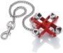 Afbeeldingen van Knipex universele sleutel voor schakelkasten en afsluitsystemen