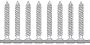 Afbeeldingen van QZ Bandschroeven Spaanplaatschroeven platkop Pozidriv (staal gehard geelverzinkt) QZ 813, 4.0 x 40 mm