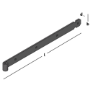 Afbeeldingen van GB Heng met vierkante gaten Zwart EPZ 600x45x6mm