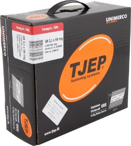 Afbeeldingen van TJEP Stripnagels 34° GR 31/98 D-Kop Thermisch verzinkt 3,1x98mm (1800)