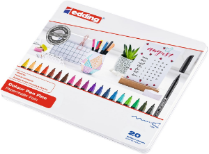 Afbeeldingen van Fineliner edding 1200 assorti 0.5-1mm blik à 20 stuks