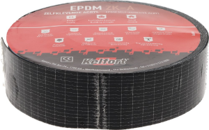 Afbeeldingen van Kelfort EPDM Folie zwart zelfklevend-acryl 50mm x 20 meter