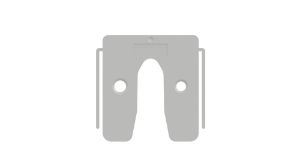 Afbeeldingen van GB Uitvulplaatje met stelpootjes in bundels á 128 st Transparant 1mm