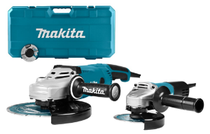 Afbeeldingen van Makita 230 V haakse slyperset 125/230 mm